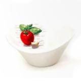 Petisqueira Em Cerâmica Oval Média Estampa Tomate D156788 - Inova