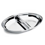 Petisqueira inox 2 divisoes 25,5x18cm - Mundial