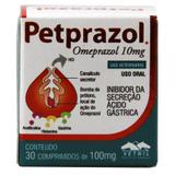Petprazol 10mg Omeprazol Cães e Gatos 30 comprimidos - Vetnil