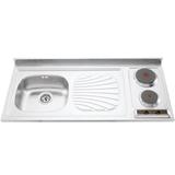 Pia-fogão Elétrico Tramontina em aço inox 120 x 55 cm 93711903