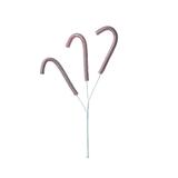 Pick Decoração Natal C/Candy Cane 28x22Cm Branco - Cromus