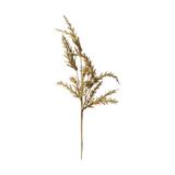 Pick Decoração Natal C/Folhas Bolinhas 40Cm Dourado - Cromus