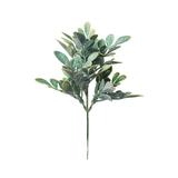 Pick Decoração Natal Folhas C/Neve 23Cm Verde - Cromus