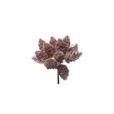 Pick Decoração Natal Pinhas 12Cm Rose - Cromus