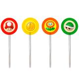 Pick Decorativo Super Mario Bros 12 unidades - Cromus
