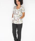 Pijama Hospitalar Snoopy Branco FAIKO Jalecos - Faíko jalecos