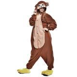 Pijama Kigurumi Macaco Marrom - Fantasia de unicórnio