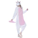 Pijama Kigurumi Unicórnio com Asas Rosa Claro - Fantasia de unicórnio