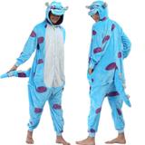 Pijama Sullivan Sully Monstros SA Kigurumi Fantasia Macacão - Rainbow unis