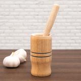 Pilão De Madeira E Socador Temperos - Stolf