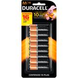 Pilha Alcalina Pequena AA Com 16 Unidades - Duracell