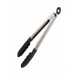 Pinça pegador de cozinha em aço inox com ponta de nylon 36cm Ruga - Riga