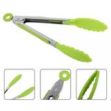 Pinça Pegador Silicone Inox 29,5 cm Culinário Salada e Fritura - Uny home