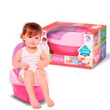Pinico Troninho de Transição 2x1 Infantil Baby Land Menina - Rosa - Cardoso toys