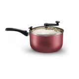 Pipoqueira com Tampa de Vidro 22CM 3,6L Cereja MTA 8994
