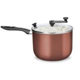 Pipoqueira Supra Colors Antiaderente 4,8 Litros Chocolate Tampa Vidro - Mta