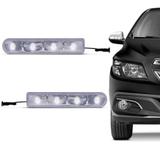 Pisca Seta Retrovisor Universal Slim 4 LEDs 12V Luz Branca Fita Dupla Face - Autopoli