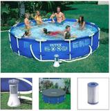 Piscina Intex 6503 Litros com Bomba Filtrante 2006 LH 110v + CAPA