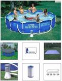 Piscina Intex 6503 Litros com Bomba Filtrante 2006 LH 220v + CAPA + FORRO