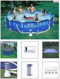 Piscina Intex 6503 Litros com Bomba Filtrante 2006 LH 220v + CAPA + FORRO