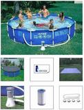 Piscina Intex 6503 Litros com Bomba Filtrante 2006 LH 220v + CAPA + FORRO