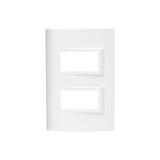 Placa 4''X2'' para 2 Módulos Distribuídos Vivace Branca - Iriel