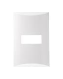 Placa 4x2 1 modulo horizontal 571111 brava - Iriel