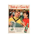 Placa 7up Fresh up With 7up Pequena - All classics