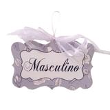 Placa Banheiro Masculino - Tecnolaser
