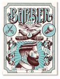 Placa Barber Shop - Tecnolaser
