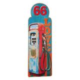 Placa Bomba Gasolina Vermelha - 89cm x 30cm x 0cm - Trevisan Concept