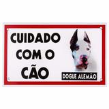 Placa Cuidado Com O Cão Dog Alemao - Pet import