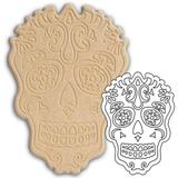 Placa de Madeira Recortada a Laser Pinta Fácil Brasil Caveira Mexicana Modelo 1 15 x 21 cm - CA011521 - Mad. pinta facil br