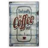 Placa de Metal The Coffee Shop Since 1954 - 30 x 20 cm - Yaay