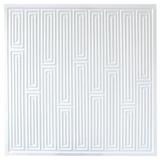 Placa de PVC 3D 50cm x 50cm Alto Relevo Kit com 20 Revestimento Luxo TRENTO - Gf casa decor