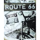 Placa Decorativa 24,5X19,5cm Route 66 LPMC-043 - Litocart