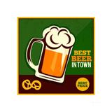 Placa decorativa Best Beer 20x20cm Infinity