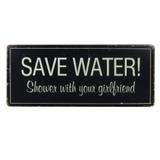 Placa decorativa de metal 30,5cm x 0,6cm x 12,8cm - Btc decor