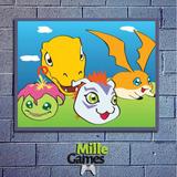 Placa Decorativa Digimon - Mille