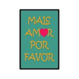Placa Decorativa - Frases - Mais Amor Turquesa - cod. 5370 - Cia. laser
