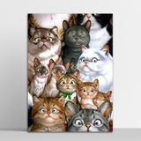 Placa Decorativa Gatos 3 30X40Cm - Artplex