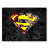 Placa Decorativa MDF Ambientes 20 cm x 30 cm - DC Super Homem (BD51) - Bd net collections