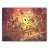 Placa Decorativa MDF Ambientes 20 cm x 30 cm - Gravity Falls (BD53) - Bd net collections