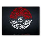 Placa Decorativa MDF Ambientes 20 cm x 30 cm - Pokemon Pokebola (BD11) - Skin t18