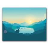 Placa Decorativa MDF Ambientes 20 cm x 30 cm - Por do Sol (BD11) - Skin t18