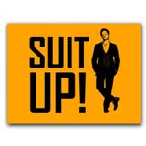 Placa Decorativa MDF Ambientes 20 cm x 30 cm - Suit Up How I Met Your Mother Barney Stinson (BD11) - Skin t18