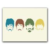 Placa Decorativa MDF Ambientes 20 cm x 30 cm - The Beatles (BD01) - Skin t18