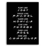 Placa Decorativa MDF Ambientes 30 cm x 20 cm - Friends (BD63) - Bd net collections