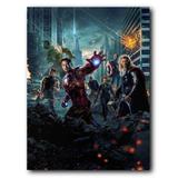 Placa Decorativa MDF Ambientes 30 cm x 20 cm - Os Vingadores The Avengers (BD01) - Skin t18