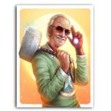 Placa Decorativa MDF Ambientes 30 cm x 20 cm - Stan Lee Marvel(BD70) - Bd net collections